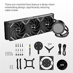 SAMA Q70 360mm AIO Liquid CPU Cooler with 2.8" IPS