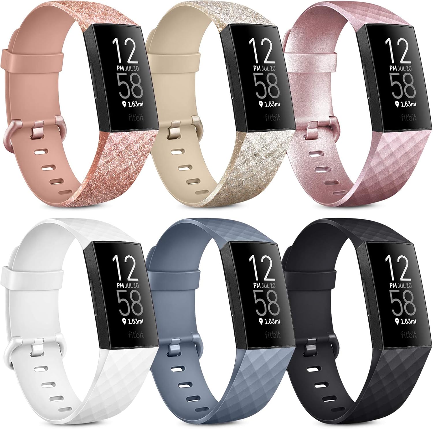 Oumida Bracelet pour Fitbit Charge 3 Bracelet/Fitbit Charge 4 Bracelet