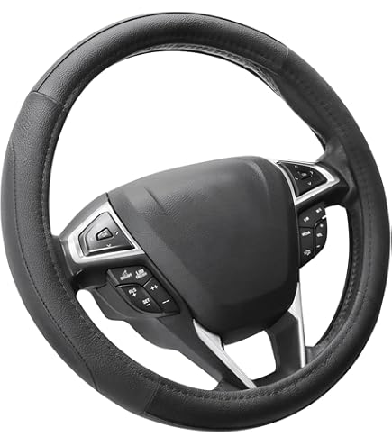 MEWANT Leder Lenkradbezug für Mazda 3 Axela 2010-2013 Mazda 5 Mazda 6
