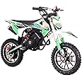 SYX MOTO 58cc Kids Dirt Bike, Gas Powered Mini Bike, 4 Stroke Off-Road Mini Bikes, Trail Bike with Speeds up to 21.75 MPH, Weight Support Up to 143 LBS (Green)