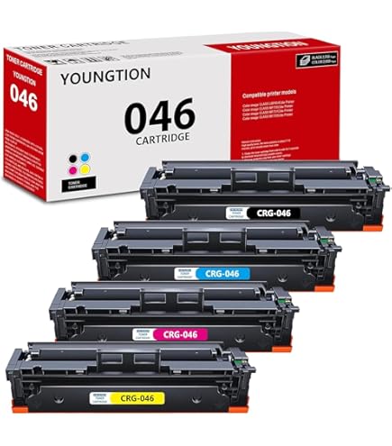 値下げしました！Canon 純正 CRG-046 046H セット Amazon.com: Canon CRG-046 4-Color Complete Toner Cartridge