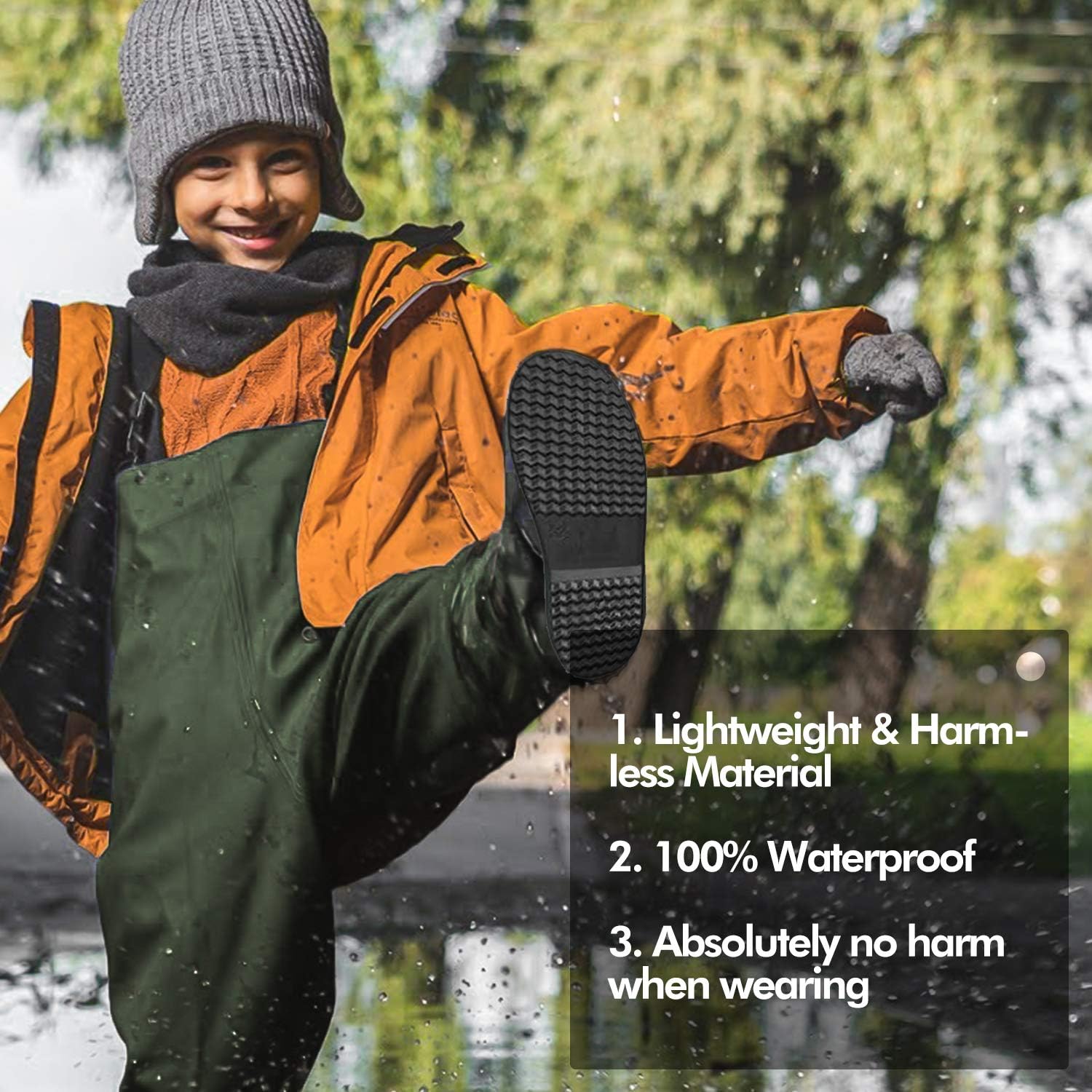 OXYVAN Chest Fishing Waders for Kids, Waterproof Lightweight Youth Waders with Boots, Nylon/PVC Toddler Waders with Boot Hanger for Fishing & Hunting : Sports & Outdoors