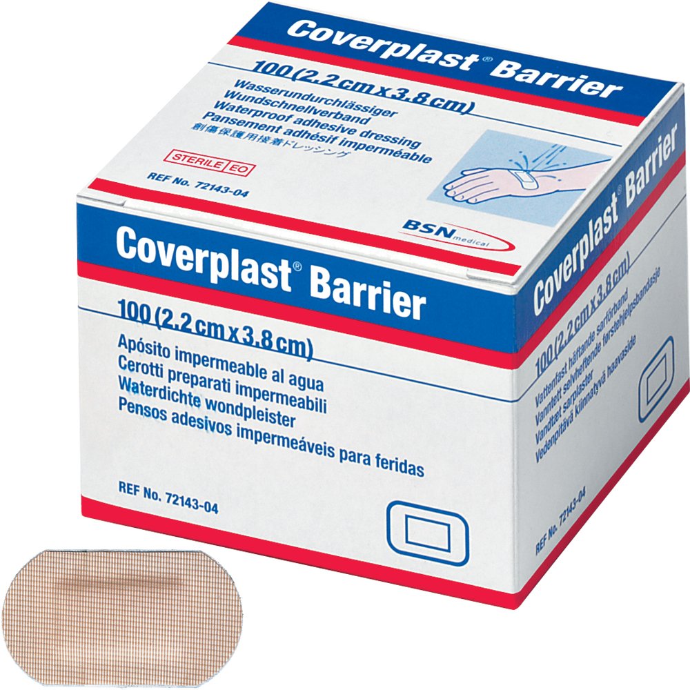 Coverplast Waterproof Plasters (3.8 x 2.2) cm, Pack of 100