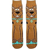 Grand Clothing Outlet Scooby Doo Dog Animal Character Crew Socks Brown