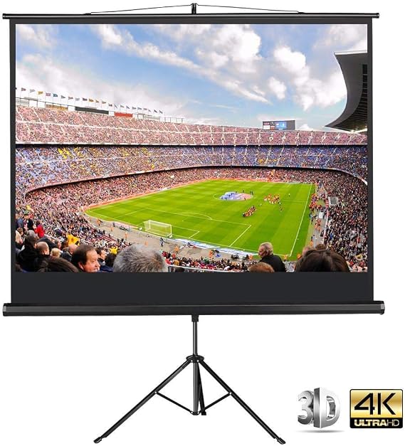 Yaheetech Projection Screen with Stand 86 Inches 43 For School/Theatre