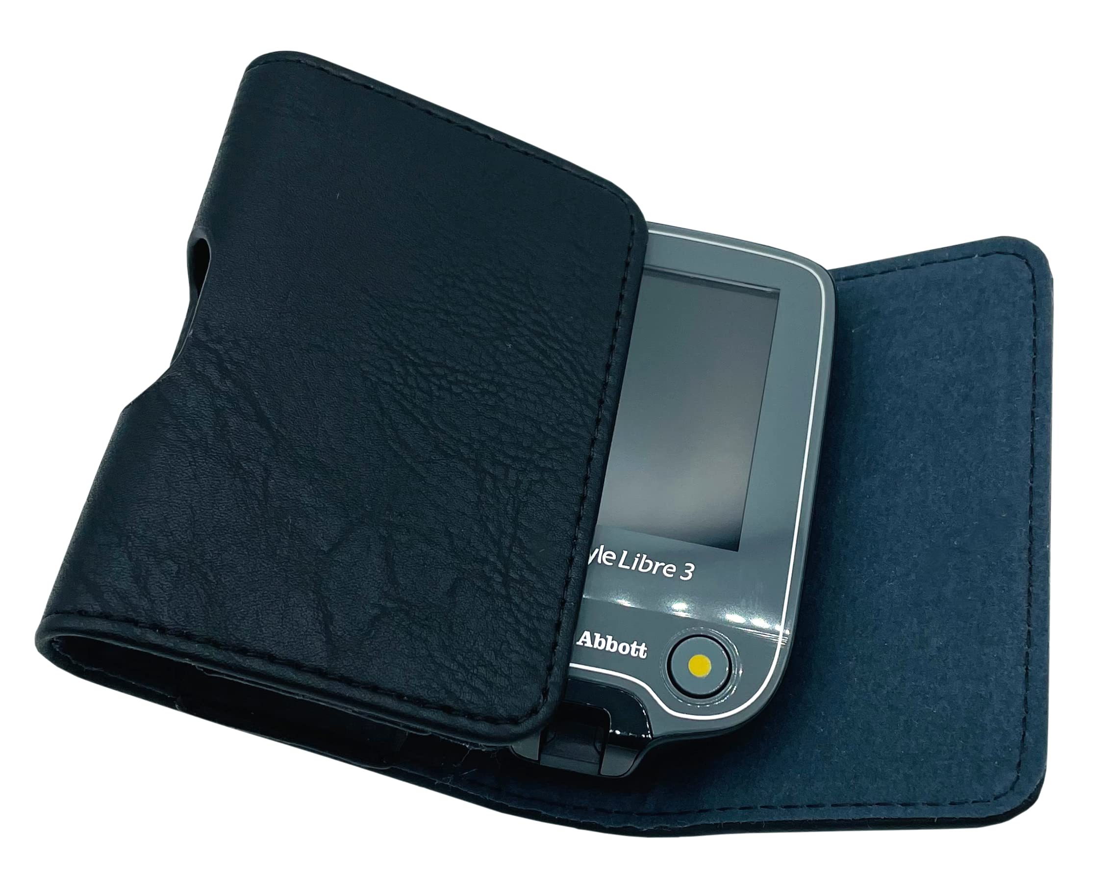 SEWAS Diabetic Care style Libre 1 and 2 Belt Bag Blood Glucose Monitor Diabetic Bag Protective Case Black