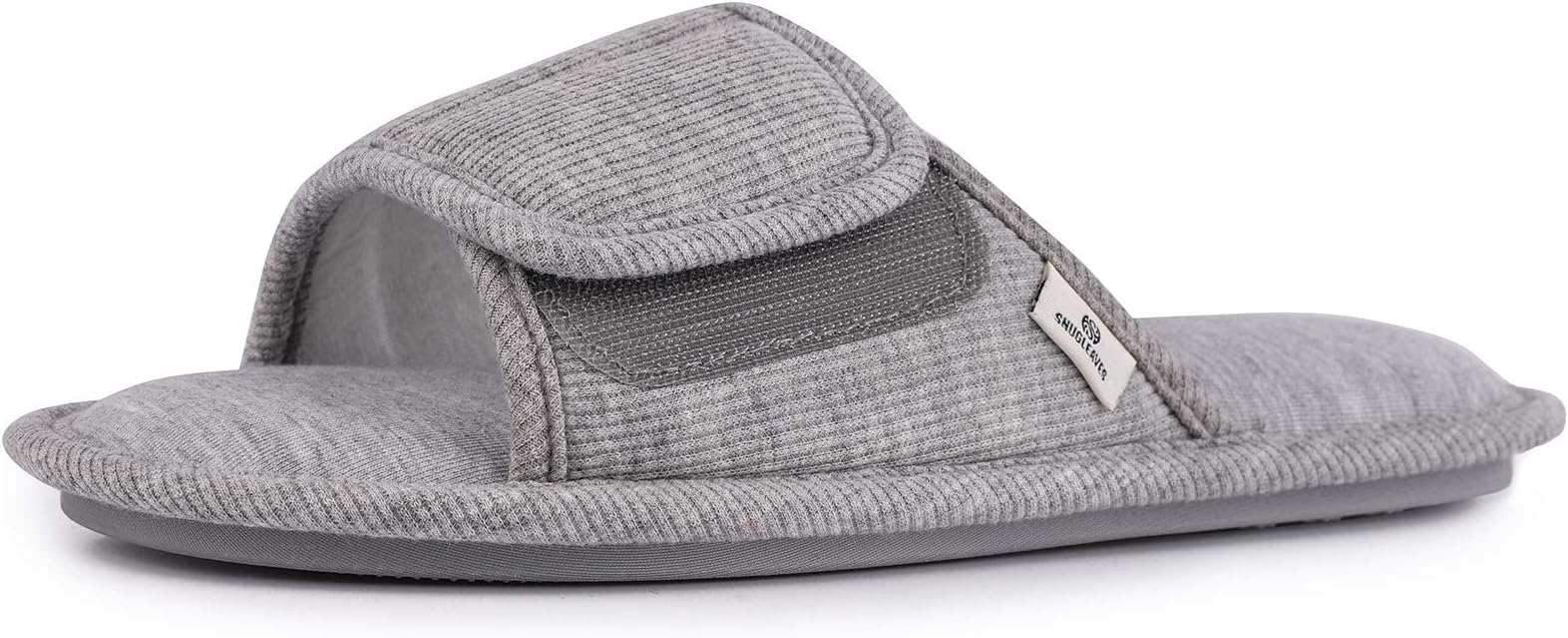 Snug Leaves Women's Adjustable Memory Foam Slipper with Breathable Jersey Lining