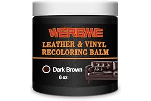 WERBME Leather Recoloring Balm & Color Restorer - Multipurpose Dye & Paint for Faded Leather Couches, Car Seats, Shoes | Fix 