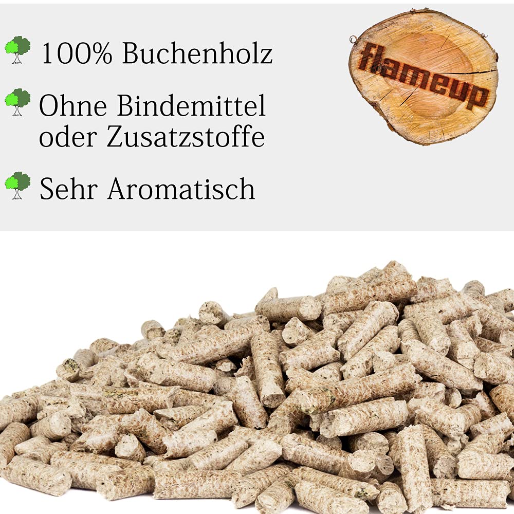 Buche Pellets Grill Smoker Pizzaofen Rauch BBQ Holz Flameup 5