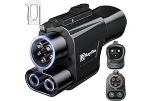 NACS to CCS1 Adapter-Max 1000V/500A-NACS Adapter Compatible with Tesla Supercharger V3/V4-Fit for Ford,Rivian,GM,Hyundai,Kia,