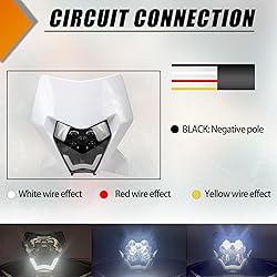 ABCERRSI Dirt Bike 5 LED Headlights,Motorcycle