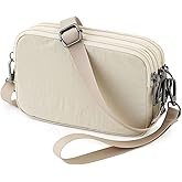 BBORGDC Small Wristlet Wallet for Women, 3-Zip RFID Crossbody Phone Purse