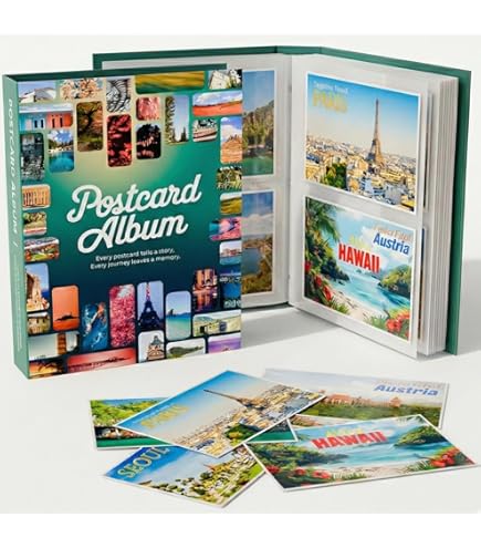 Leuchtturm Postkartenalbum mit 50 klarsichtigen Hüllen