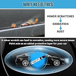 FIXEZPRO Black Touch Up Paint for Cars, Car Paint