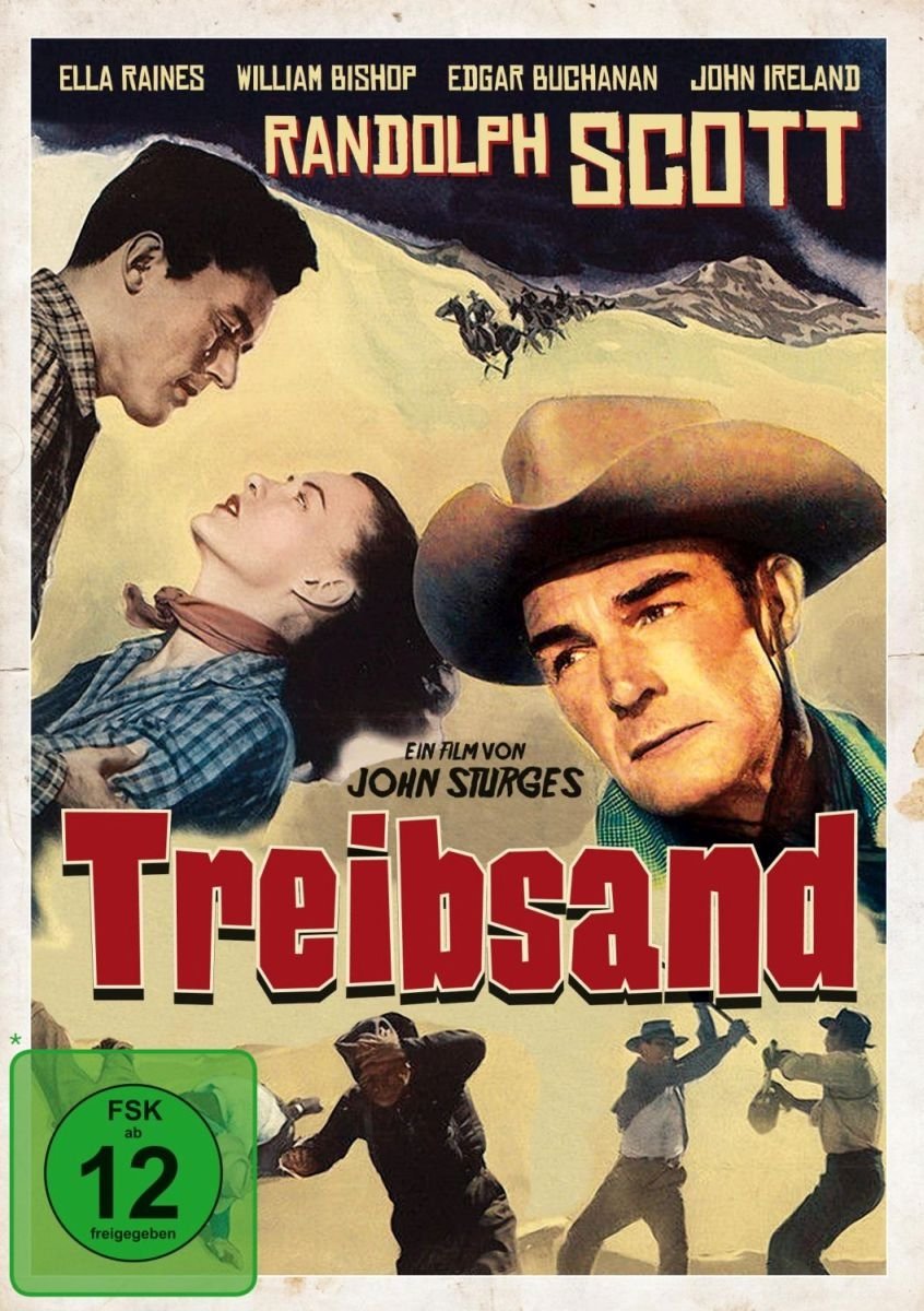 Randolph Scott Treibsand Amazon De Randolph Scott Ella Raines William Bishop John Sturges Randolph Scott Ella Raines Dvd Blu Ray