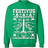 ALLNTRENDS Funny Ugly Christmas Sweatshirts Collection Winter Holiday 2025 Green Xmas Party Crewneck