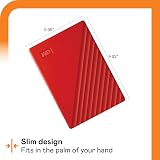 WD 4TB My Passport Portable HDD USB 3.0 Red with Backup Software view 3