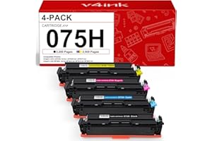 075H 075 Toner Cartridge High Capacity Replacement for Canon 075H Works for Color imageCLASS LBP640 LBP640C LBP646Cdw LBP647C