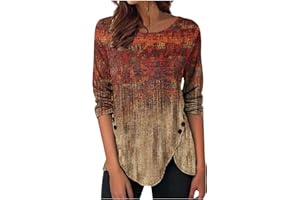 PETYCZEN Womens Tops Dressy Casual Spring Summer 2023 Long Sleeve Zip Up Shirts Loose Side Button Going Out Tops Blouse Tunic