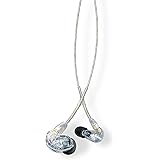 Shure SE215-CL Professional Sound Isolating Earphones with Single Dynamic MicroDriver, Secure In-Ear Fit - Clear