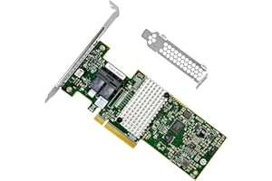 SAS HBA Card Compatible with LSI 9302-8I IT Mode PCIe SATA Expansion Card, SAS Expander Support, 8-Port 12Gbs PCIe 3.0 x8, HB