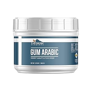 Gum Arabic (Acacia) Powder (1.25 lb), Food Safe , DIY Watercolor Paint, Craft Cocktails, Royal Icing, Ice Cream, Confectionary Crafts, Resealable Tub by Earthborn Elements