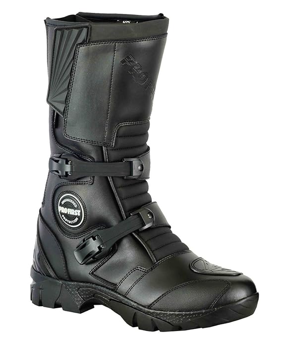 PROFIRST 100 Genuine Leather Waterproof Motorbike Boots Off Road