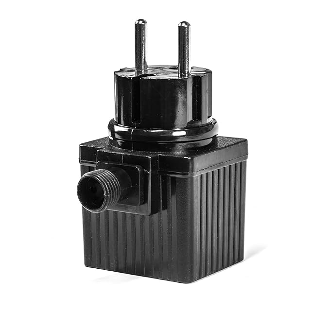 CLGarden 12V AC IP44 Transformator Netzteil 1000mA 12VA 12 Watt Trafo für Springbrunnen Pumpen LED Beleuchtung 2 Pin Stecksys