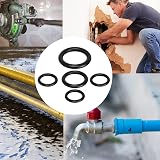 Arcjunys O-Ring Set 225 Pcs Black Rubber Assorted Sizes Seal Kit Plumbing view 3