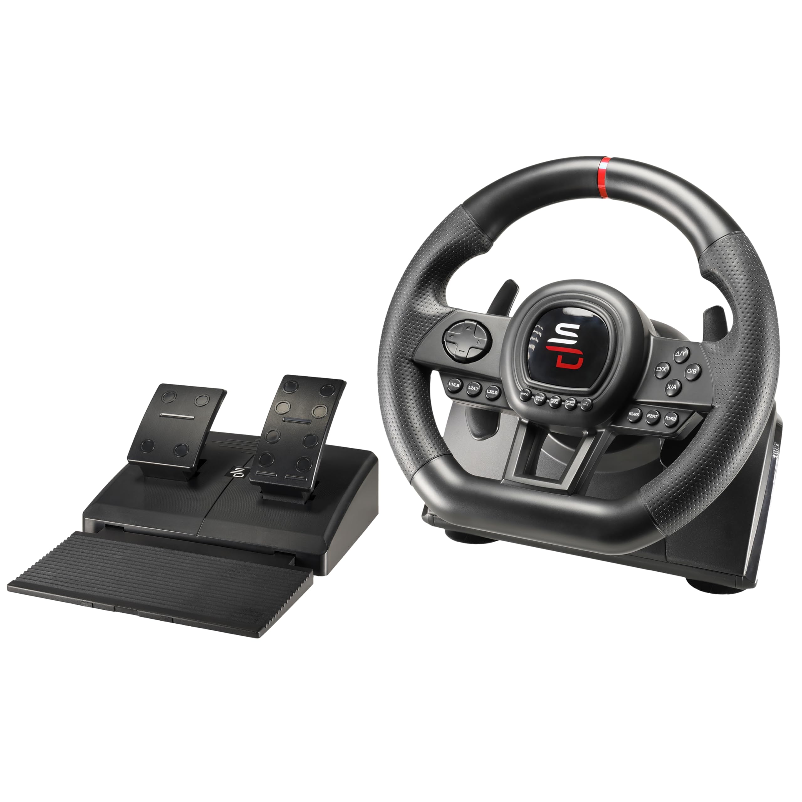 Superdrive - SV650 Racing steering wheel with pedal and paddle shifters for Xbox Serie X/S, Switch 2, Switch, PS4, Xbox One, PC