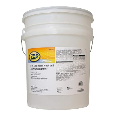Zep Professional Non-Acid Trailer Wash and Aluminum Brightener 5 Gallon 1045900 (1 Bucket) 