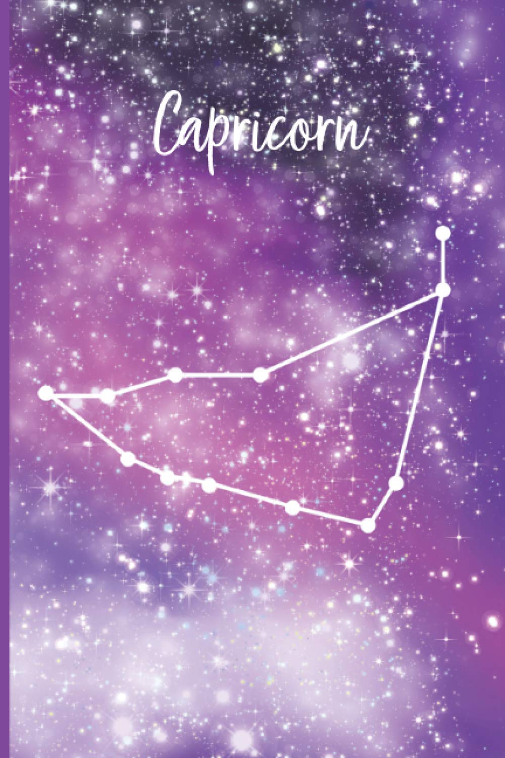 Capricorn Journal Notebook: Wide Ruled Paper 6 X 9 Inches with 100 Pages - Pretty Capricorn Zodiac Gift
