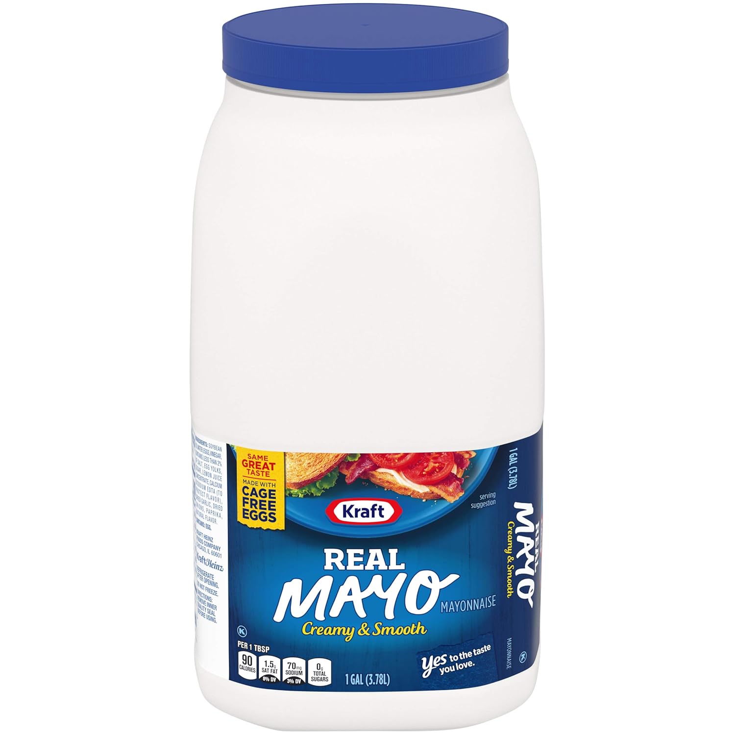 Amazon Com Kraft Mayo Real Mayonnaise 128 Oz Jug Grocery Gourmet Food