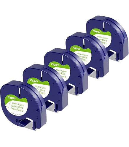 Amazon.com: Compatible with Dymo Letratag Refills White Plastic