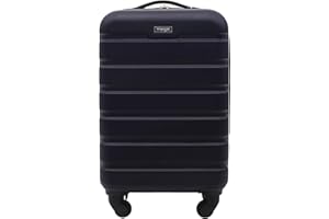Wrangler Hardside Carry-on Spinner Luggage, Navy Blue, Carry-On 20-Inch, Hardside Carry-on Spinner Luggage