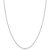 Kooljewelry Womens Chain Elegant Rope Chain - Sterling Silver Diamond-Cut Rope Chain Necklace Bracelet Anklet