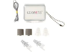 Etymotic Research ER20XS High-Fidelity Earplugs (Concerts, Musicians, Airplanes, Motorcycles, Sensitivity and Universal Hearing Protection) - Universal Fit, Standard/Large/Foam Tips
