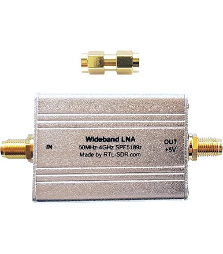 VeGA Barebones - Amplificatore a Guadagno Variabile (VGA) a Basso Rumore per la Radio Definita dal Software (SDR). Capacità di Frequenza 30 MHz-4000 MHz con Bias Tee e Opzioni di Alimentazione USB