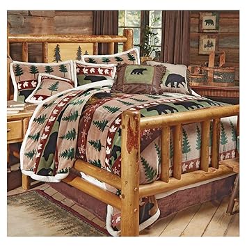 Black Forest Decor Rustic Country Western Bed Set King Size Cabin Bedding