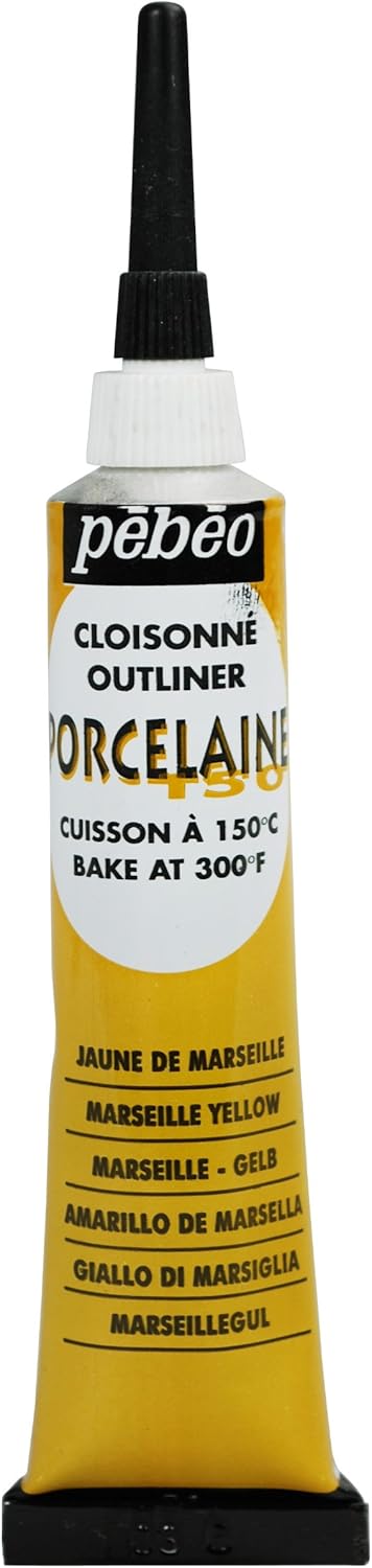 Pebeo 6-Piece 20ml Porcelaine 150 China Paint Cloisonne 20ml - Marseille Yellow,Marseille Yellow