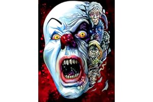 DIYGEMDOT Halloween Diamond Painting Kits for Adults, Horror Theme Diamond Art Kits for Beginners, DIY 5D Round Full Drill Diamond Dots Home Decor Gem Art Crafts (12X16 inches)
