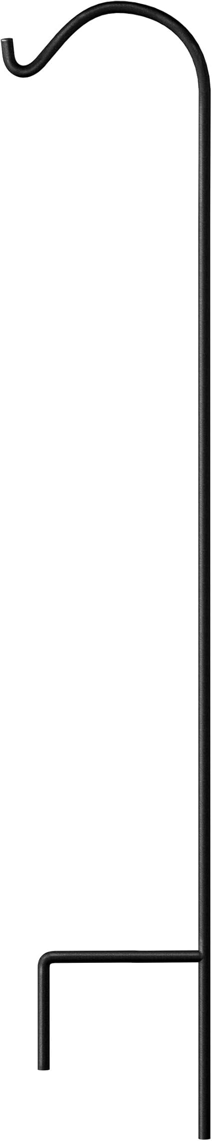 outdoor shepherds hook on Amazon Com Gray Bunny 65 Inch Black 1 2 Inch Thick Solid Non Hollow Heavy Duty Premium Metal Hook Hangers For Weddings Hanging Plant Baskets Solar Lights Lanterns Bird Feeders Garden Outdoor