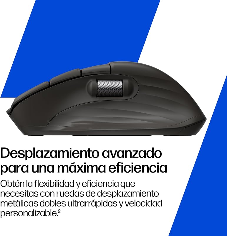 Rato Ergonómico Sem Fios 780M com Scroll Ultra Rápido, Super Capacitor Recarregável, 6K dpi, Bluetooth, Roda de Scroll Lateral, Multi Dispositivo, Compatível com Windows e Mac