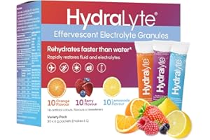 HydraLyte Electrolyte Powder, Low Sugar Electrolyte Packets Designed for Rapid Hydration, Safe Hydration for All Ages - Made 