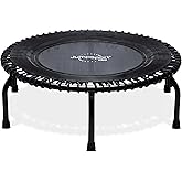 JumpSport 350 PRO Indoor Heavy Duty Fitness Trampoline, 39-inch | 36 Premium EnduroLast 4 Elastic Cords | Customized Bounce w
