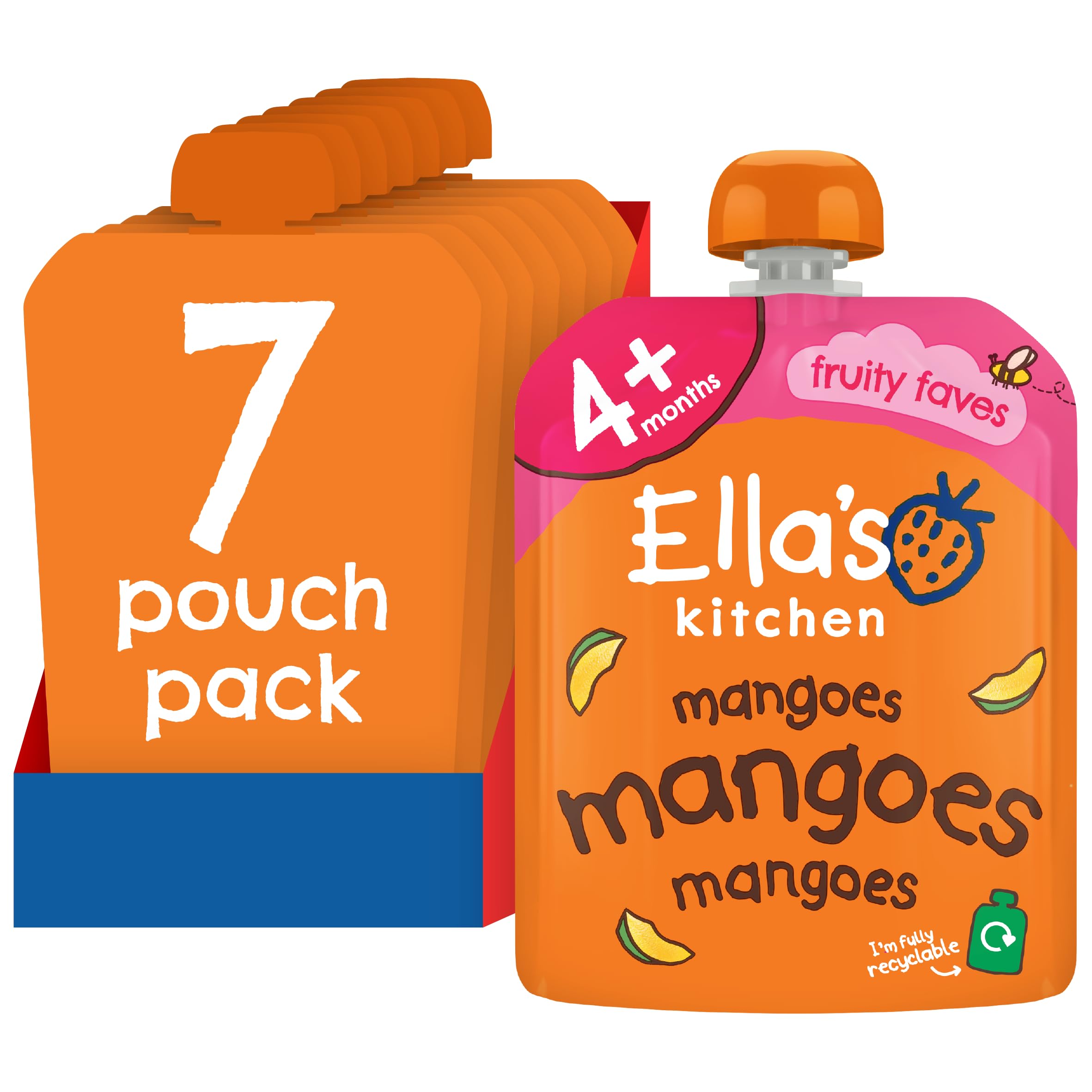 Ella's Kitchen First Taste - Mangoes 70 g (Pack of 7)