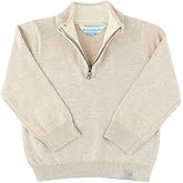 RUGGEDBUTTS Baby/Toddler Boys Oatmeal Quarter Zip Sweater - 18-24m