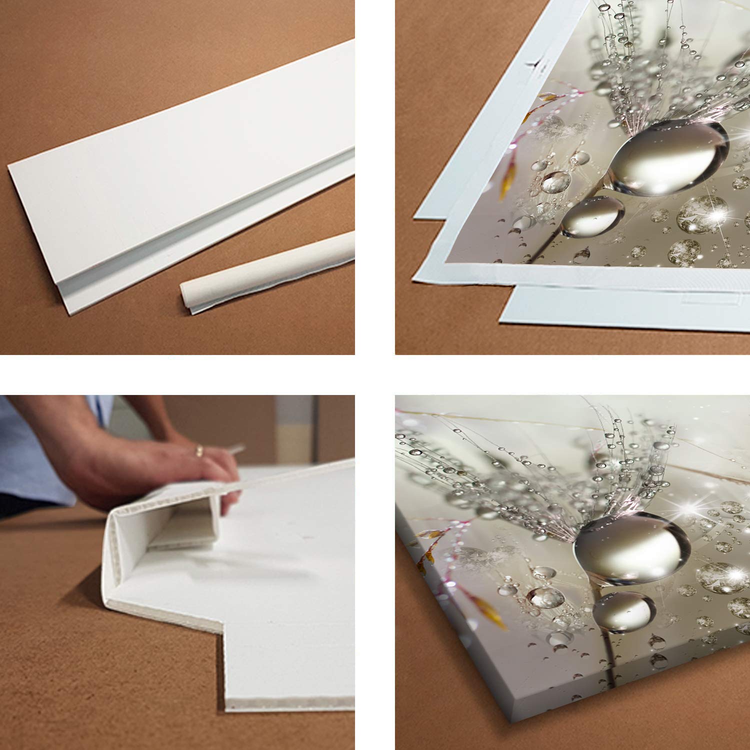 murando Quadro Fiori 90x30 cm 1 Pezzo - Stampa su Tela Strutturata XXL