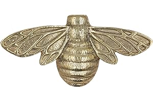 ANATOLICA Solid Brass Bee Door Knocker,6.3 Inches Wide,3.5 inches Tall (Polished Brass)