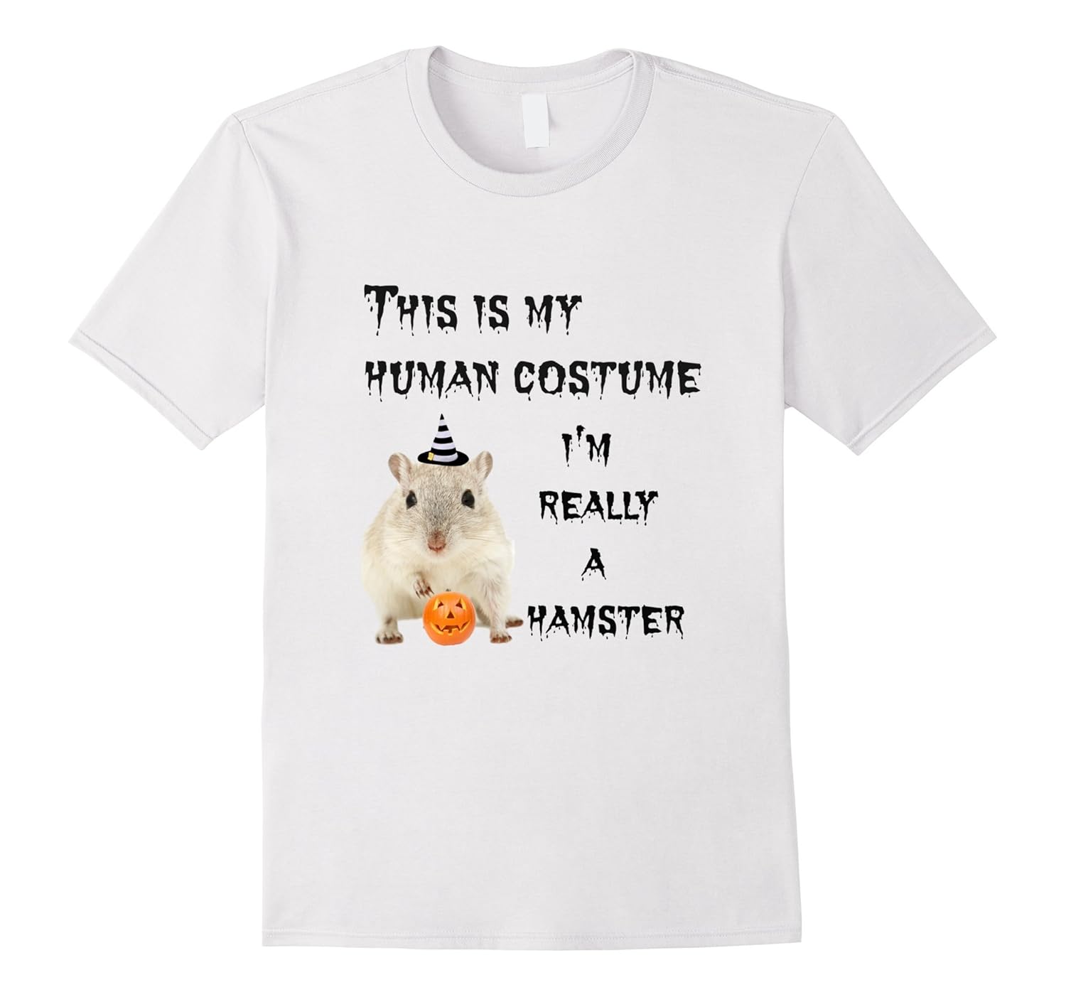 Funny Hamster Halloween T-shirt Adults And Children Tee-Rose